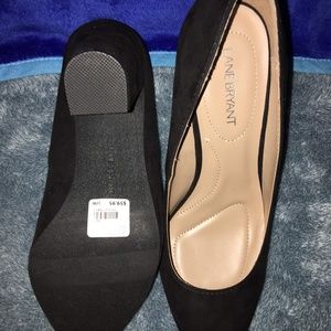 Lane Bryant Black Block Heel Pump